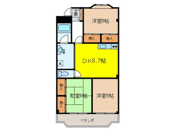 はらｻﾝﾊｲﾂの物件間取画像